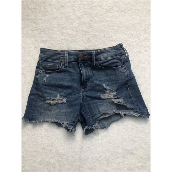 Universal Thread Women’s Size 2 / 26 Distressed Denim Jean Shorts - Picture 1 of 5